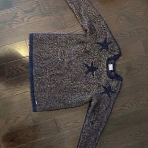 Liu Jo Navy and Gold Knit Sweater